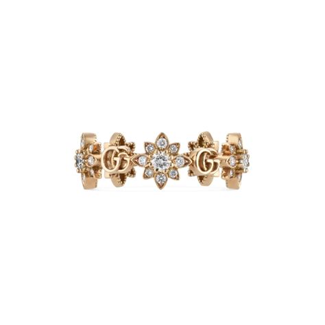 gucci flora ring gold|Gucci pinky ring.